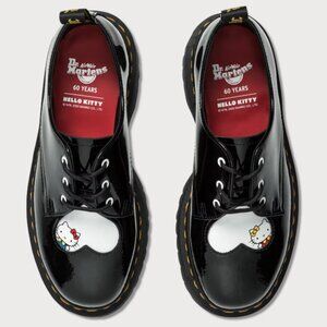 Doc Martens x Hello Kitty 60 Years Collab 1461 Quad Low Top Patent Shoe Size 8